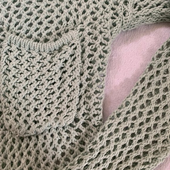 Aqua Roxy Knit Sweater - Picture 2 of 4